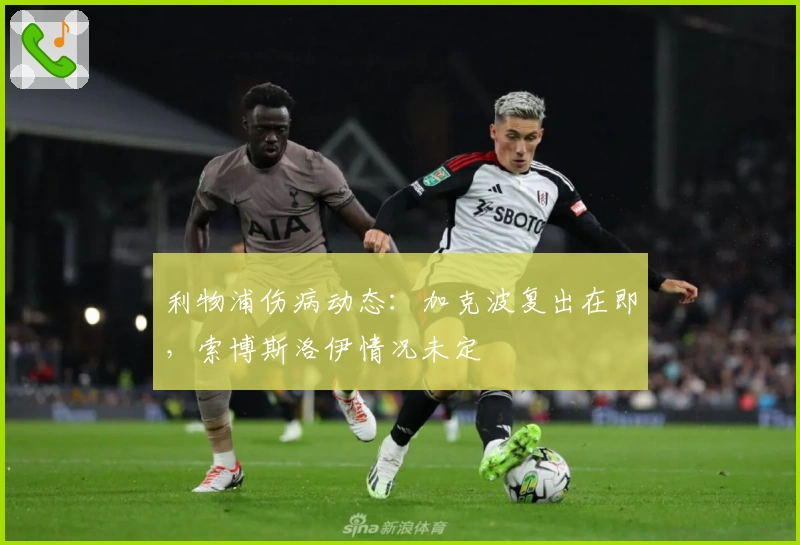 利物浦伤病动态：加克波复出在即，索博斯洛伊情况未定